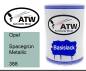 Preview: Opel, Spacegrün Metallic, 388: 500ml Lackdose, von ATW Autoteile West.